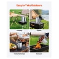 thumbnail image 6 of Charcoal Chimney Starter 4lbs, Heavy Duty Steel Grill Starter for BBQ, Rapid Charcoal Lighting, Compact Carbon Lighter for Grills & Camping, Silver, 6 of 9