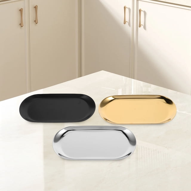 RUNROTOO 3Ud Oval Estilo De Metal Para Uso En Dormitorio Y