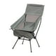 thumbnail image 2 of Silla plegable para acampar, taburete telescópico, silla de playa, columpio, silla portátil con forma de para mochilero, pesca, Picnic y ciclismo Gris, 2 of 8