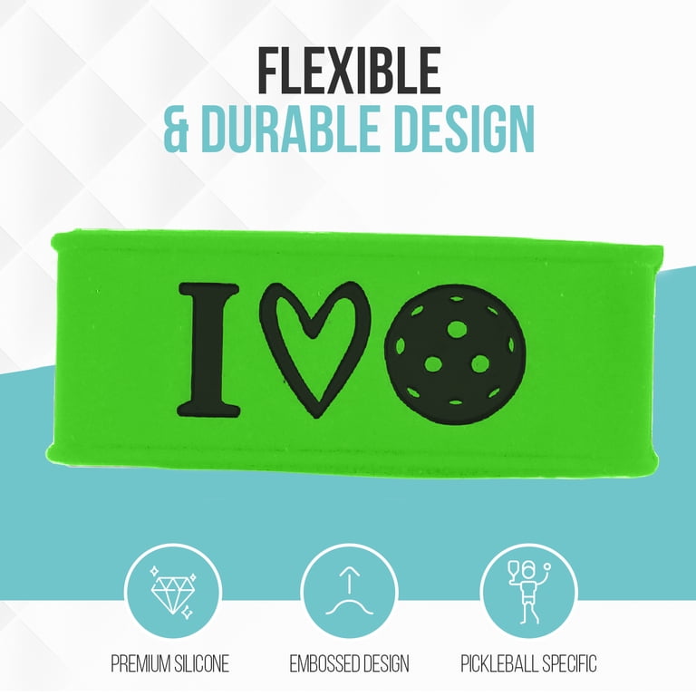 Palms-O-Aces Pickleball Grip Bands - Silicone Overgrip Securers For Paddle Handles