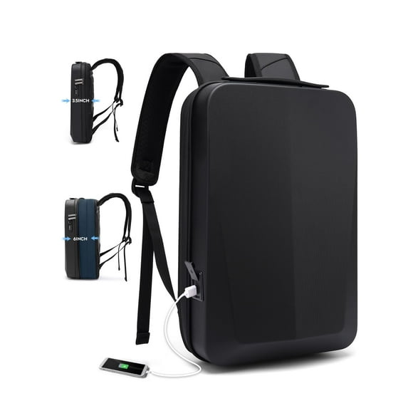 BANGE Laptop Anti-theft backpack Hard Shell Expandable Commute backpack can Hold 15.6 inch laptop for men and women