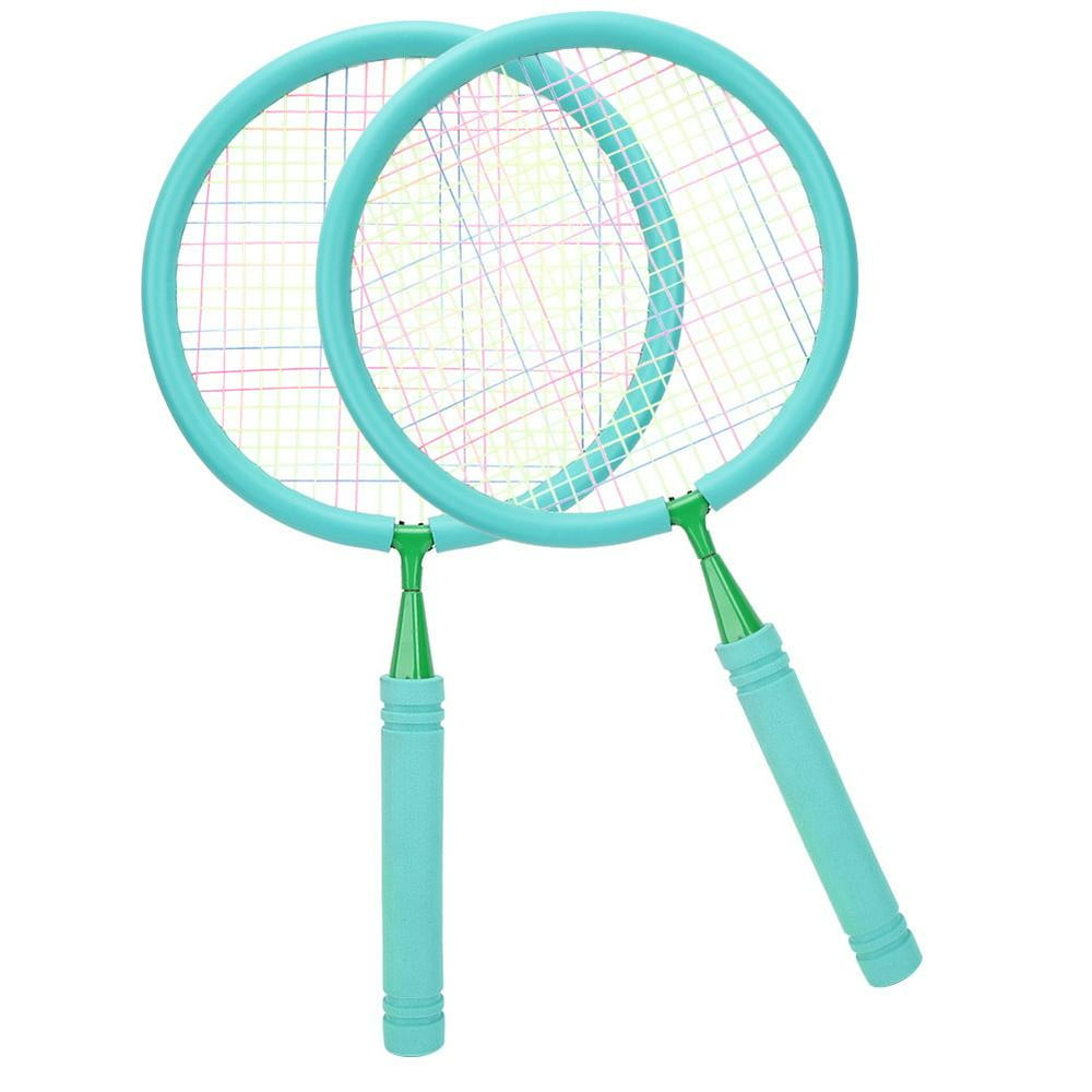 Tebru Children Badminton Rackets, 1Pair Practical Children Badminton