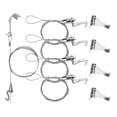 thumbnail image 4 of Miangastore 5 Sets Adjustable Picture Hanging Wire Kit With Stainless Steel Cable And Hooks Picture Hanging Hardware System Set For Wall Picture Exhibition Art Gallery Display Heavy Duty Frame, 4 of 9