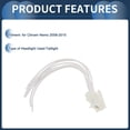 thumbnail image 4 of Conjunto de arnés de cableado de faros Unique Bargains No.51277255 para Citroen Nemo 2008-2015, arnés de cable para lámpara trasera con 6 terminales de 15 cm, 1 conjunto, 4 of 7