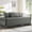 Dark Grey, variant on Daybed Cover Set, Diamond Stitching All Season Cozy Bedding With Bedskirt Shams Microfiber Filling