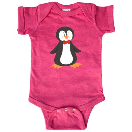 

Inktastic Cute Penguin Penguin With Red Bow Tie Gift Baby Boy or Baby Girl Bodysuit