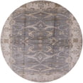 thumbnail image 1 of Ahgly Company Machine Washable Indoor Round Industrial Modern Silver Pink Area Rugs, 4' Round, 1 of 7
