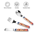 thumbnail image 3 of Saiise inside out 2 Print 3 Piece Cutlery Set – Metal, Reusable Children's Knife, Fork & Spoon, Kids-Size, Made from Food-Safe Stainless Steel & ABS Plastic, 3 of 8
