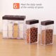 thumbnail image 5 of Muyoka 6pcs Salero y pimentero Caja de especias Dispensador de especias de plástico con tapa Frasco de especias Botella de almacenamiento de condimentos Contenedor de almacenamiento de condimentos tra Muyoka Hogar, 5 of 7