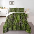 thumbnail image 2 of Erosebridal Ensemble de Literie Écorce Verte Simple, Couette Botanique, 2 Pcs, Microfibre, 2 of 6