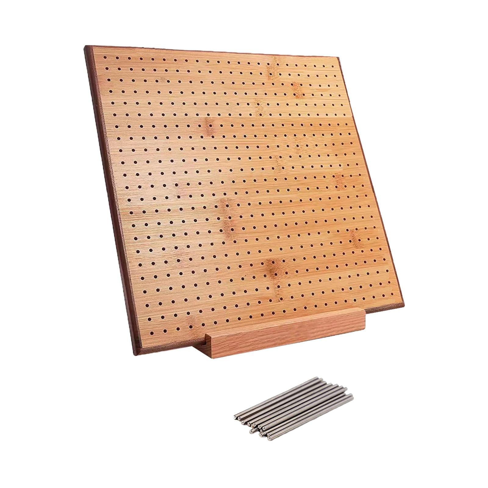 MILWARDS Blocking Board with 12 Pins, 30x30x12cm, Wood