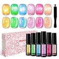 thumbnail image 1 of Set de esmaltes de uñas en gel TWOEIGHT Rainbow Magnetic Cat Eye 8 ml x 6, 1 of 7