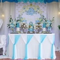 thumbnail image 1 of DIY Croix Noeud Jupe de Table en Tulle pour Baby Shower Fête d'Anniversaire Mariage Rond/rectangle Décor de Table, 1 of 8