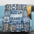 thumbnail image 2 of Best Grandpa Gifts, Gifts for Grandpa from Grandson Granddaughter, Birthday Gifts for Grandpa from Grandkids, Great Grandpa Gifts Idea for Fathers Day Christmas, Grandpa Blanket 50"X60", 2 of 6