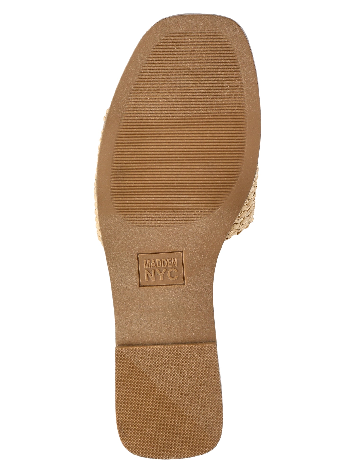 Madden NYC Women's Raffia Knot Slide Sandals