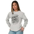 thumbnail image 4 of Hungry Humble Hustle Inspirational Long Sleeve TShirt Men Women Brisco Brands M, 4 of 6