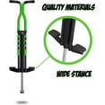 thumbnail image 3 of New Bounce Pogo Stick for Kids Ages 9+ Pro Sport Edition Kids Pogo Stick, Black & Green, 3 of 7
