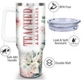 thumbnail image 2 of 40oz Teacher Tumbler with Handle, Stainless Steel Teacher Water Bottle Cup, Teacher''s Travel Coffee Mug, Thanksgiving,Christmas,Graduation Gifts for Teachers, 2 of 6