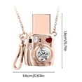 thumbnail image 6 of Mini Camera Locket Necklace Custom Picture Pendant Necklace Memorial Jewelry Gifts for Women Girlfriend Wife Photography Lovers, 6 of 8