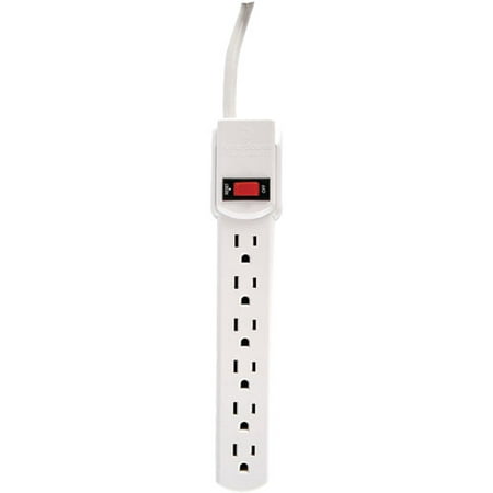 GE Six-Outlet Indoor Grounded Power Strip (9 ft.)