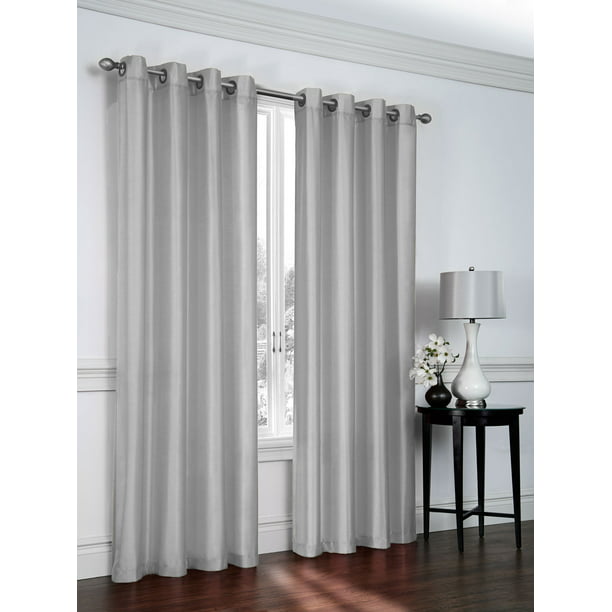 Curtain Panels Silver Gray, Shimmer Sheer Curtain Panels
