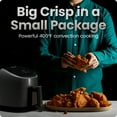 thumbnail image 3 of Chefman TurboFry 2-Quart Digital Air Fryer, Compact Design for Quick Meals, Dishwasher-Safe – Grey, 3 of 7