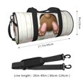 thumbnail image 4 of Easygdp Brown Bunny Travel Bag, Camping, Weekend, Carry On Overnight Duffel Bag with Shoulder Strap, 4 of 8