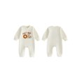 thumbnail image 2 of RUINIXCW Half Way to One Clothes Baby Boy Girl Half Birthday Outfit Infant Boy Girl Fall Winter Clothes Letter Embroidery Romper One Piece Jumpsuit, 2 of 9