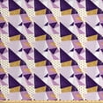 thumbnail image 1 of Geometric Fabric by the Yard, Composition of Triangles and Other Shapes Modern Abstract Art, Decorative Upholstery Fabric for Chairs & Home Accents, Purple Earth Yellow by Ambesonne, 1 of 4
