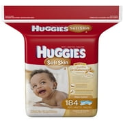 HUGGIES Soft Skin Shea Butter Thick 'n' Clean Wipes, 184 count