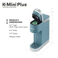Keurig KMini Plus Single Serve KCup Pod Coffee Maker, Evening Teal