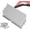 B, variant on Rain Gutter Splash Guard, Rainwater Diverter Plate, Downspout Diverter | Rainwater Diverter Gutter Splash Plate for House Residential