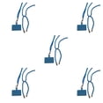 thumbnail image 2 of Methold Cordones antipérdida universales para teléfono móvil, parche cruzado para teléfono móvil, cuerda colgante para el cuello Azul oscuro 5piezas, 2 of 6