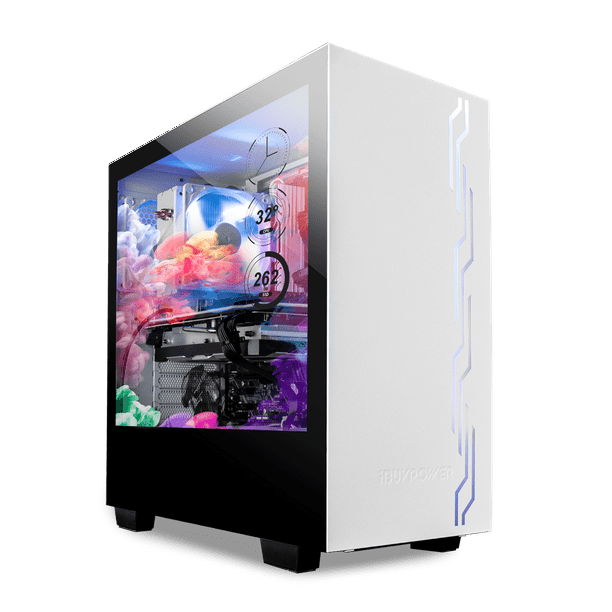iBUYPOWER Snowblind S 19" Translucent Customizable Side-Panel LCD