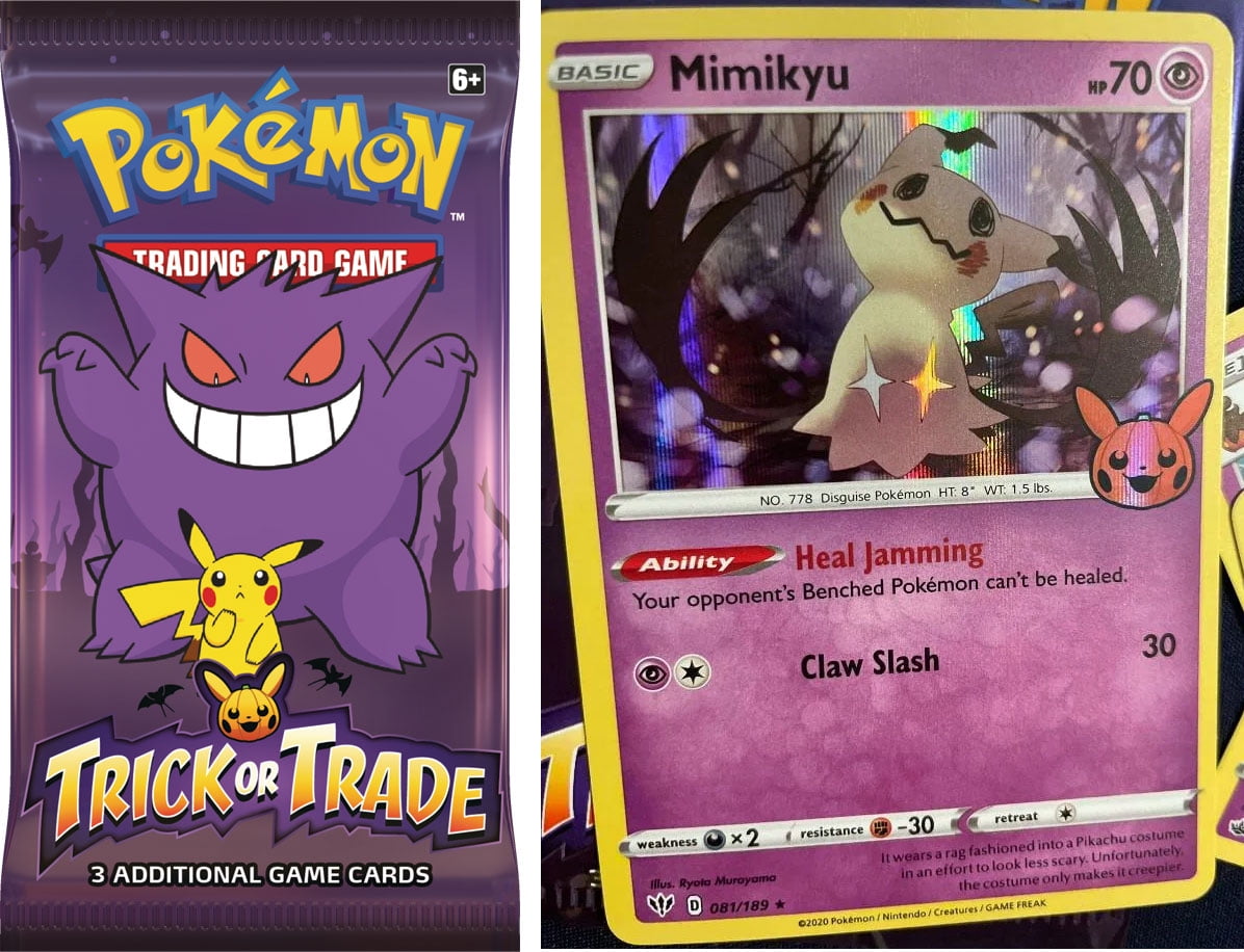 2 bags 40 (ct) Pokemon Trick or Trade BOOster Bundle Halloween town