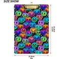 thumbnail image 3 of FMSHPON Halloween Rainbow Color Pumpkin Clipboard Hardboard Wood Nursing Clip Board and Pull for Standard A4 Letter 13x9 inches, 3 of 5
