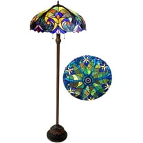 RADIANCE Goods Tiffany-Style 2 Light Victorian Floor Lamp 18" Shade