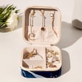 thumbnail image 6 of Whale Travel Portable Decorative Box - Square Jewelry Storage and Organizer Box for Rings, Earrings, Necklaces, and Bracelets - Suitable for Girls and Women - Necklace Organizer Box, 6 of 6