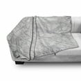thumbnail image 3 of Marble Print Soft Flannel Fleece Throw Blanket, Granite Surface with Bunch of Fracture Lines and Branches Veins Design, Cozy Plush for Indoor and Outdoor Use, 50" x 70", Pale Grey White, by Ambesonne, 3 of 6