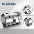thumbnail image 3 of 4Inch HVAC Duct Manual Volume Damper with Sleeve Galvanized for HVAC, 3 of 5