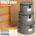 thumbnail image 2 of Contenedores de almacenamiento para vajilla China Storage Containers Kukikan de 4 piezas con carcasa rígida y fieltro, 2 of 8