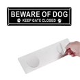 thumbnail image 5 of Beware of Dog Sign, Aluminum, Keep Gate Closed Sign, 5 of 5