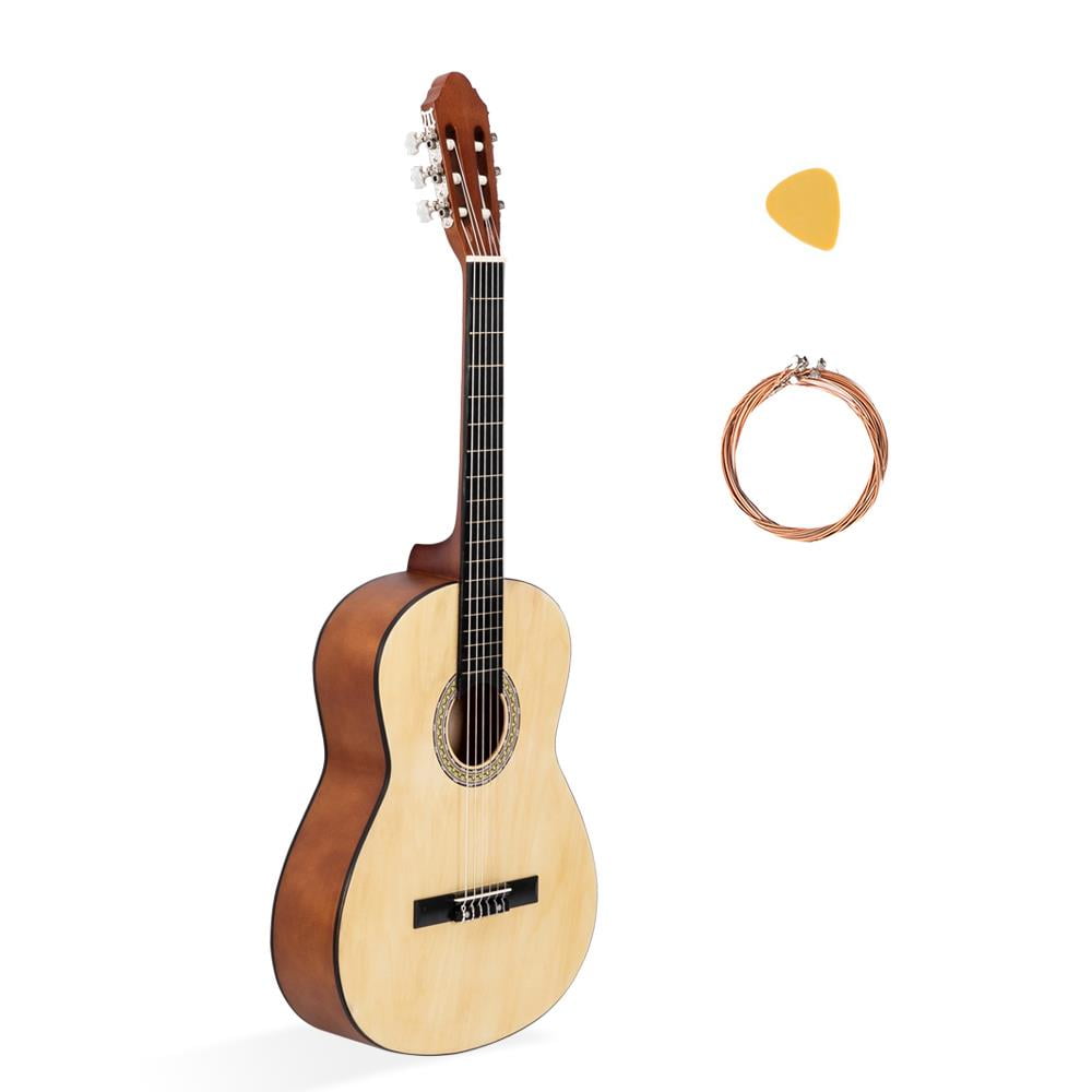 UBesGoo 39" Beginner Classical Guitar Kit for Student Adult,Burlywood