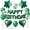 Green, variant on 27 Pcs Green Birthday Decorations, 3D Letters Green Happy Birthday Balloon Banner, Pentagram Heart Foil Balloons Confetti Balloons Kit For Boys Girls Party Supplies