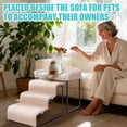 thumbnail image 5 of Dog Window Perch with Stairs, Pet Steps for Small Dogs & , Elevated Platform Bed Indoor Ramp Ladder with Foam Upholstery, 5 of 6