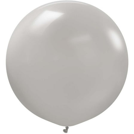 36 inch Kalisan Standard Grey Latex Balloons (2 Pack) - Party Supplies Decorations