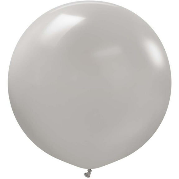 36 inch Kalisan Standard Grey Latex Balloons (2 Pack) - Party Supplies Decorations