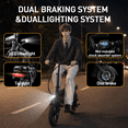 thumbnail image 5 of BroPath Electric Bike for Adults, Ebike, Electric Bicycle with 576WH Removable Battery,14" Folding Ebike, 20MPH,20+ Miles(MAX),500W Motor,Multi-Shock Absorption,Commuting Mini E Bikes,UL2849,WHITE, 5 of 11