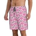 thumbnail image 2 of Pofeuu Cool Flamingos Prin Men's Swim Trunks Quick Dry Bathing Suit Swimming Board Shorts Mesh Lining Beach Swimwear-Small, 2 of 6