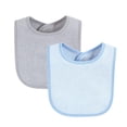 thumbnail image 4 of Babero Baby Drooler Hudson Baby con forro impermeable, azul y rojo, 4 of 7